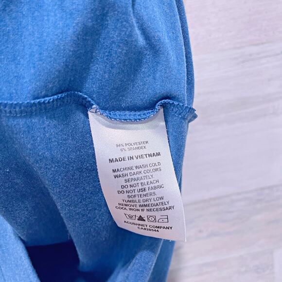 FOOTJOY Performance Jersey Polo Shirt Blue Soft Pocket Golf Office Mens XL - Picture 6 of 6